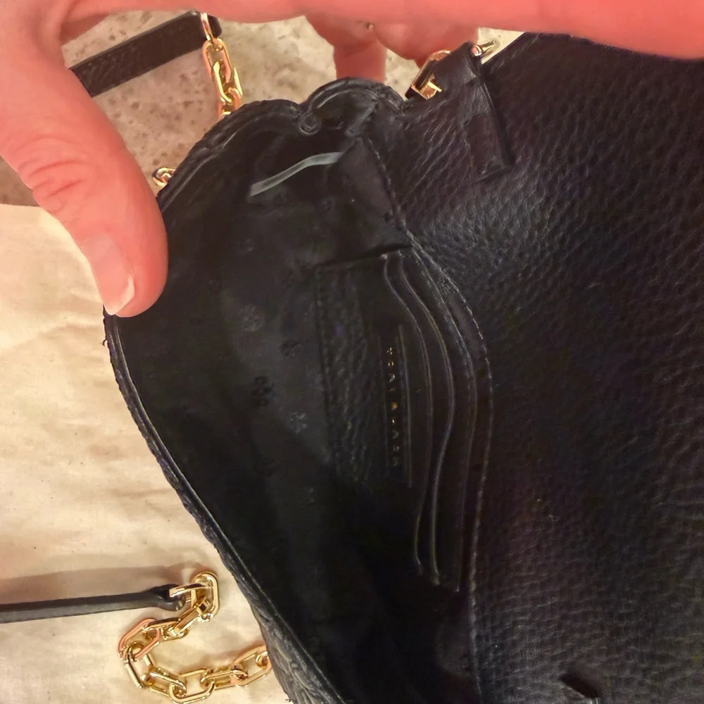 Tory Burch Bryant Quilted Black Crossbody Small Handbag